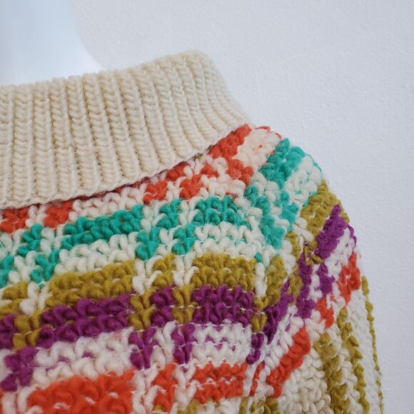 Vintage 60's Campus Casuals Cream Sweater AS IS - Picture 4 of 11